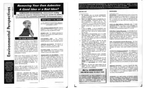removing own asbestos brochure